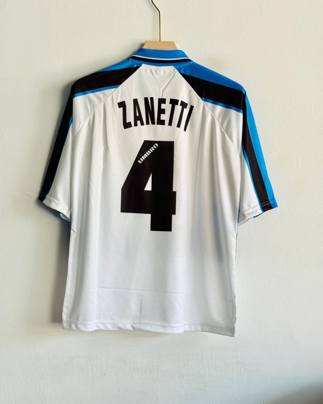 Inter Milan Away Jersey 1997/98 – Zanetti #4 (Embroidered)