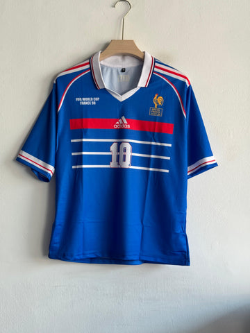 France Home Jersey 1998 – Zidane #10 (Printed)