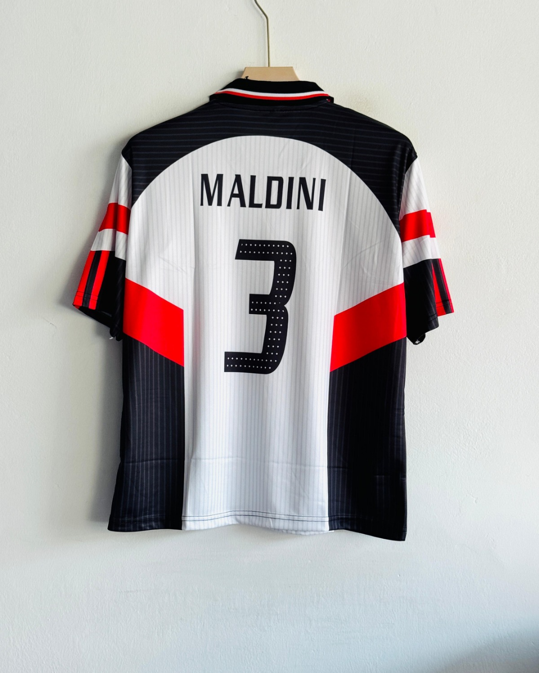 AC Milan Maldini #3 Five sleeve Jersey (Printed logos)