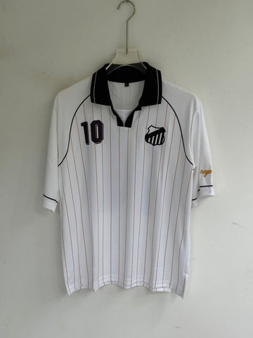 Santos FC White Retro Jersey (Printed logos)