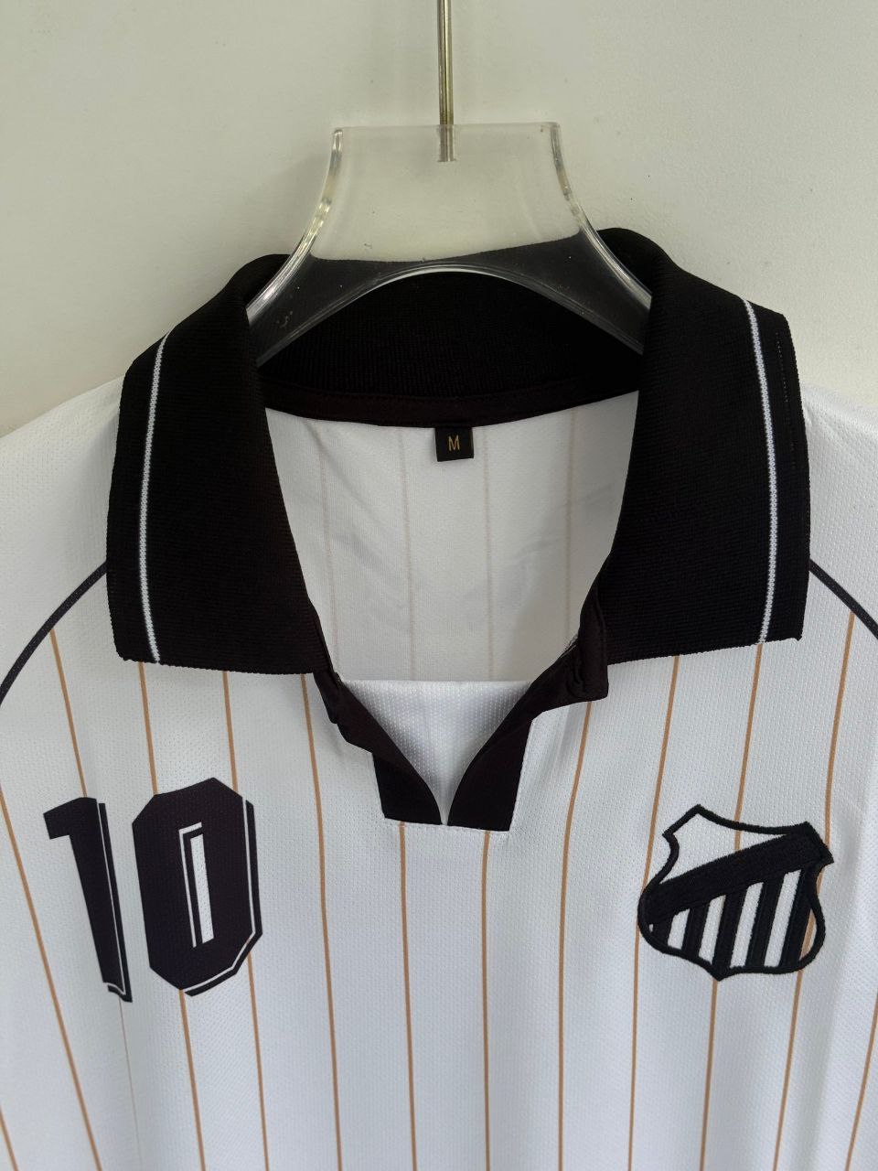 Santos FC White Retro Jersey (Printed logos)