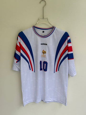 France 1994 Home Retro Jersey – Zidane 10 (Embroided)