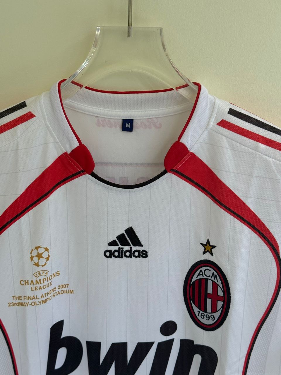AC Milan 2006/07 UCL Final Away Jersey – Kaka 22 (Embroided)
