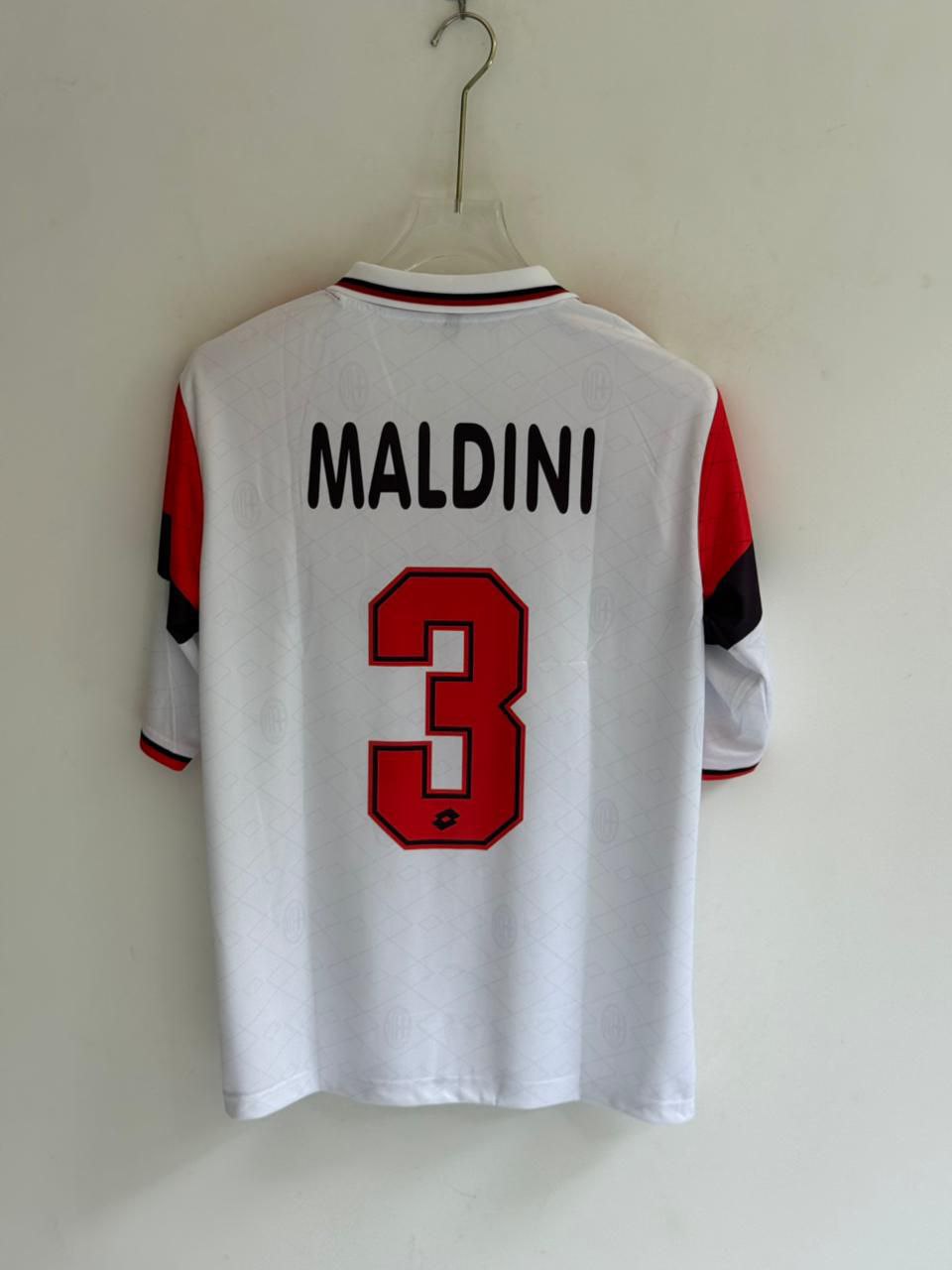 AC Milan Retro Away Jersey 1995/96 – Maldini #3 Edition (FIVE SLEEVE)