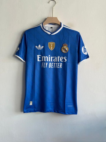 Real Madrid Blue Special Edition Jersey – Mbappe 10 (Embroided)