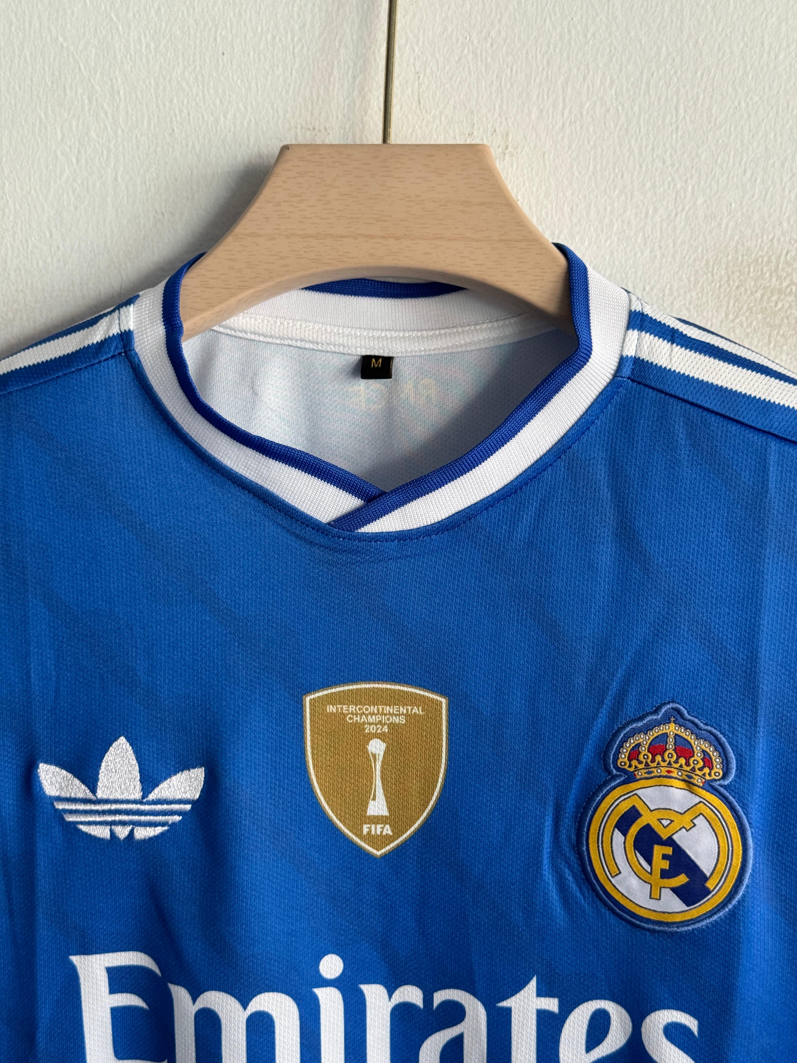 Real Madrid Blue Special Edition Jersey – Mbappe 10 (Embroided)