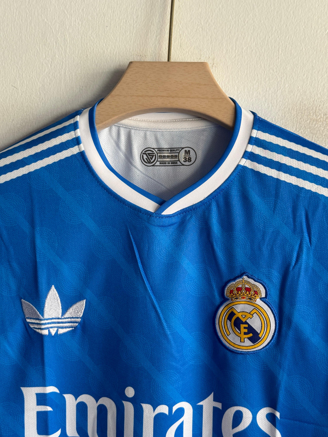 Real Madrid Blue Long Sleeve Jersey – Bellingham 5 (Embroided)