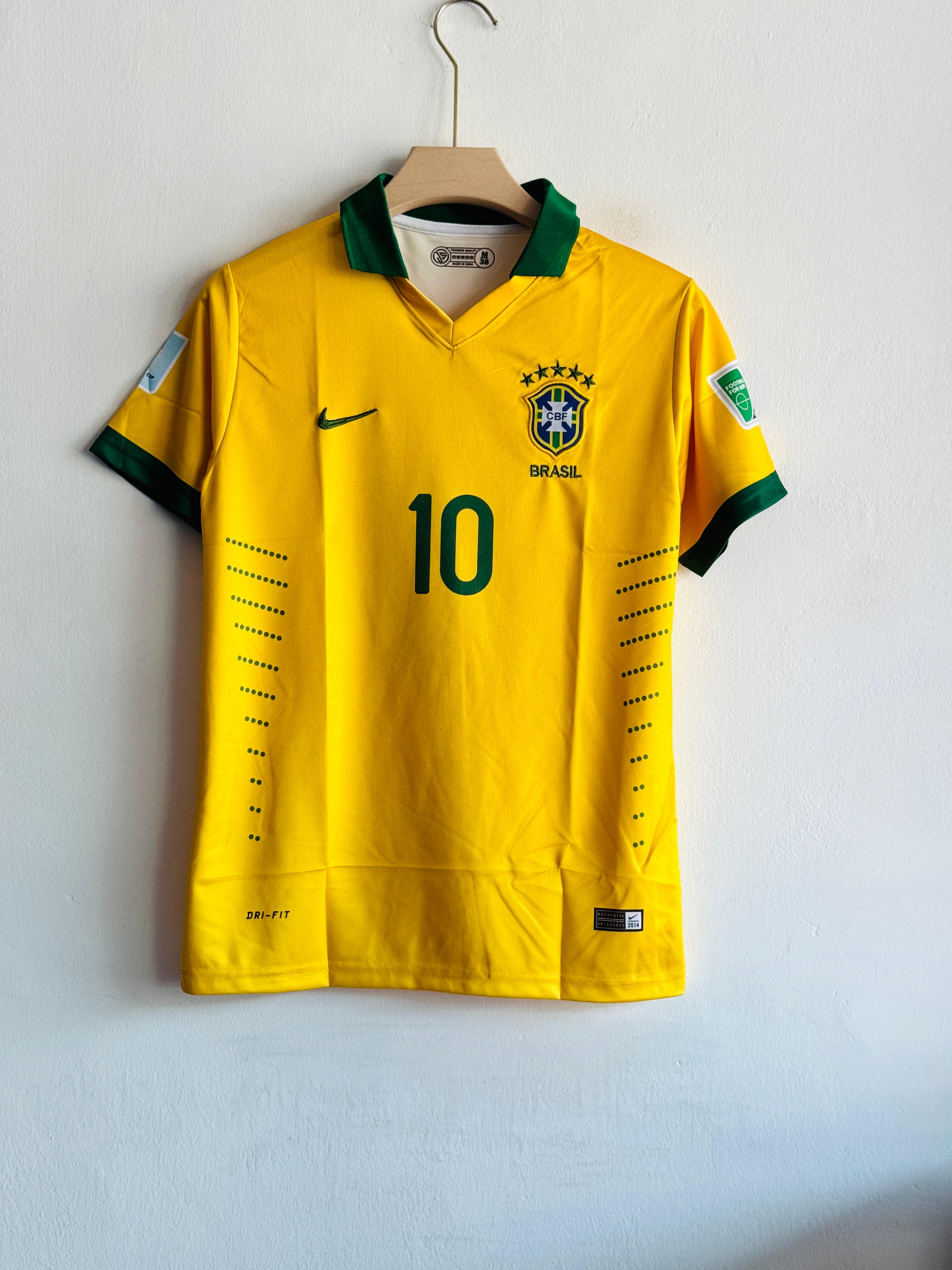 Brazil 2014 FIFA World Cup Home Jersey – Kaká #10 Edition (Embroided)