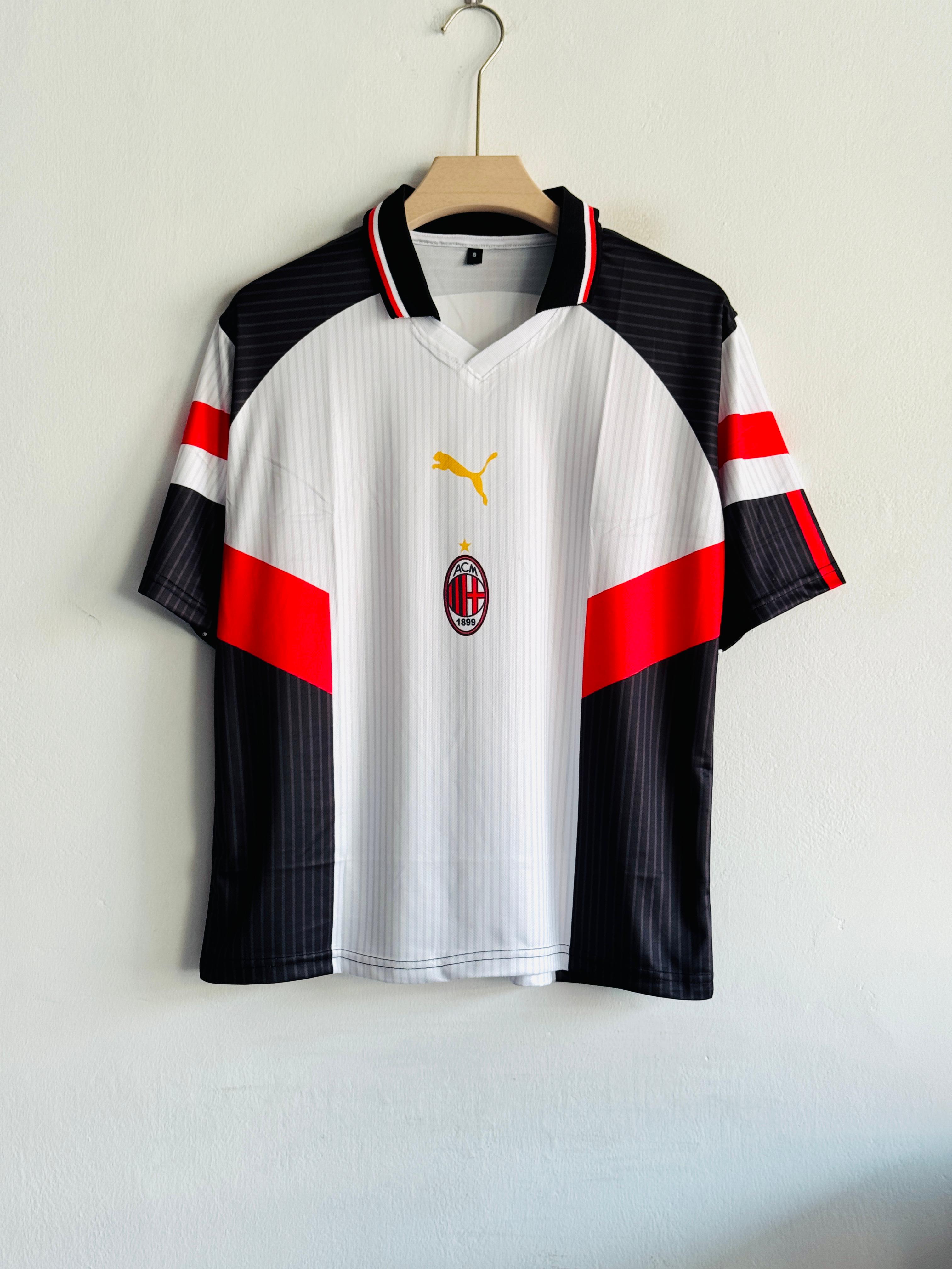 AC Milan Maldini #3 Five sleeve Jersey (Printed logos)