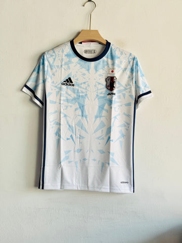 Japan Home Edition Football Jersey – Premium White &amp; Ice Blue Version