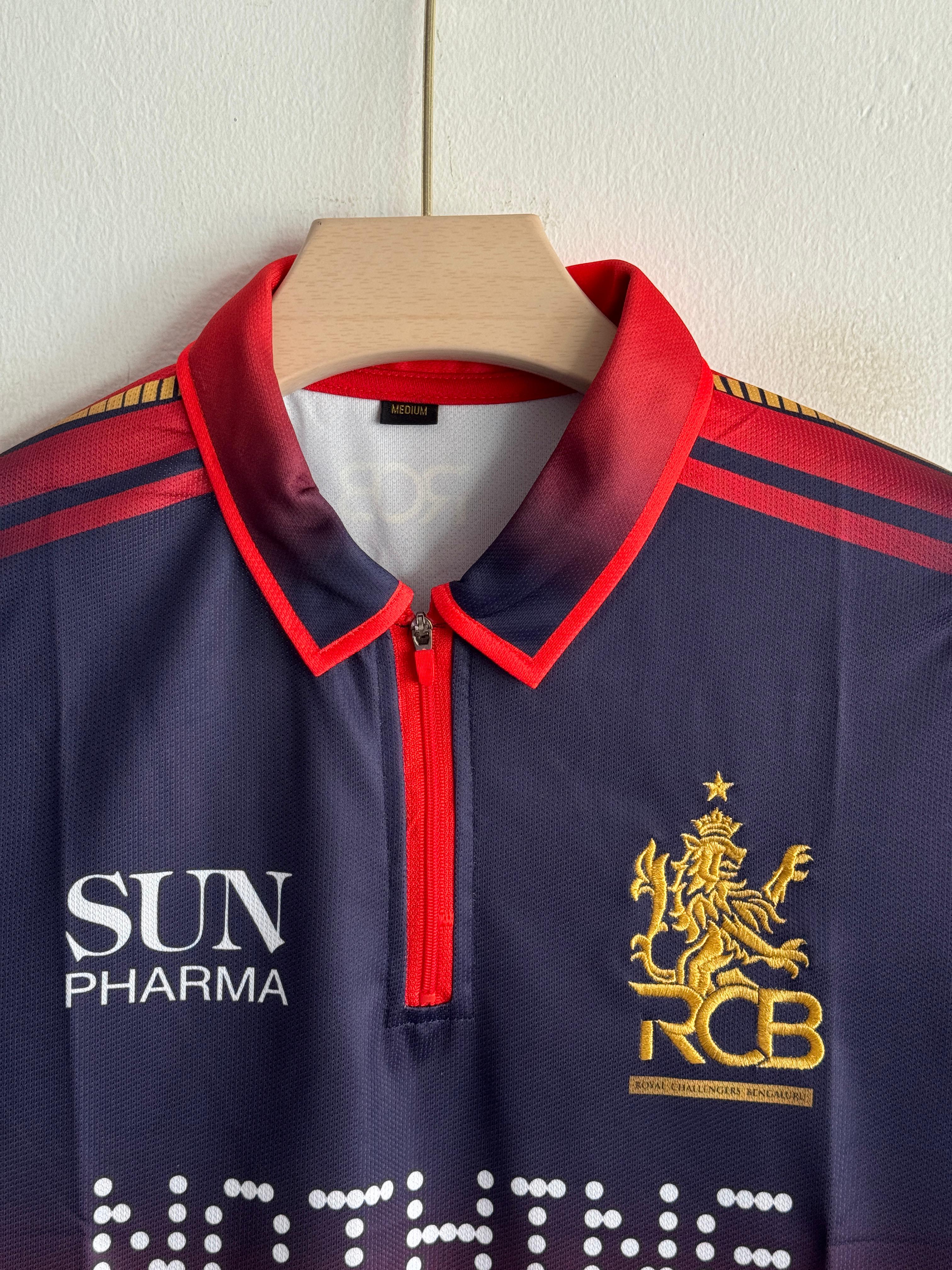 RCB 2026 Match Jersey – Virat 18 Edition (Printed logos)