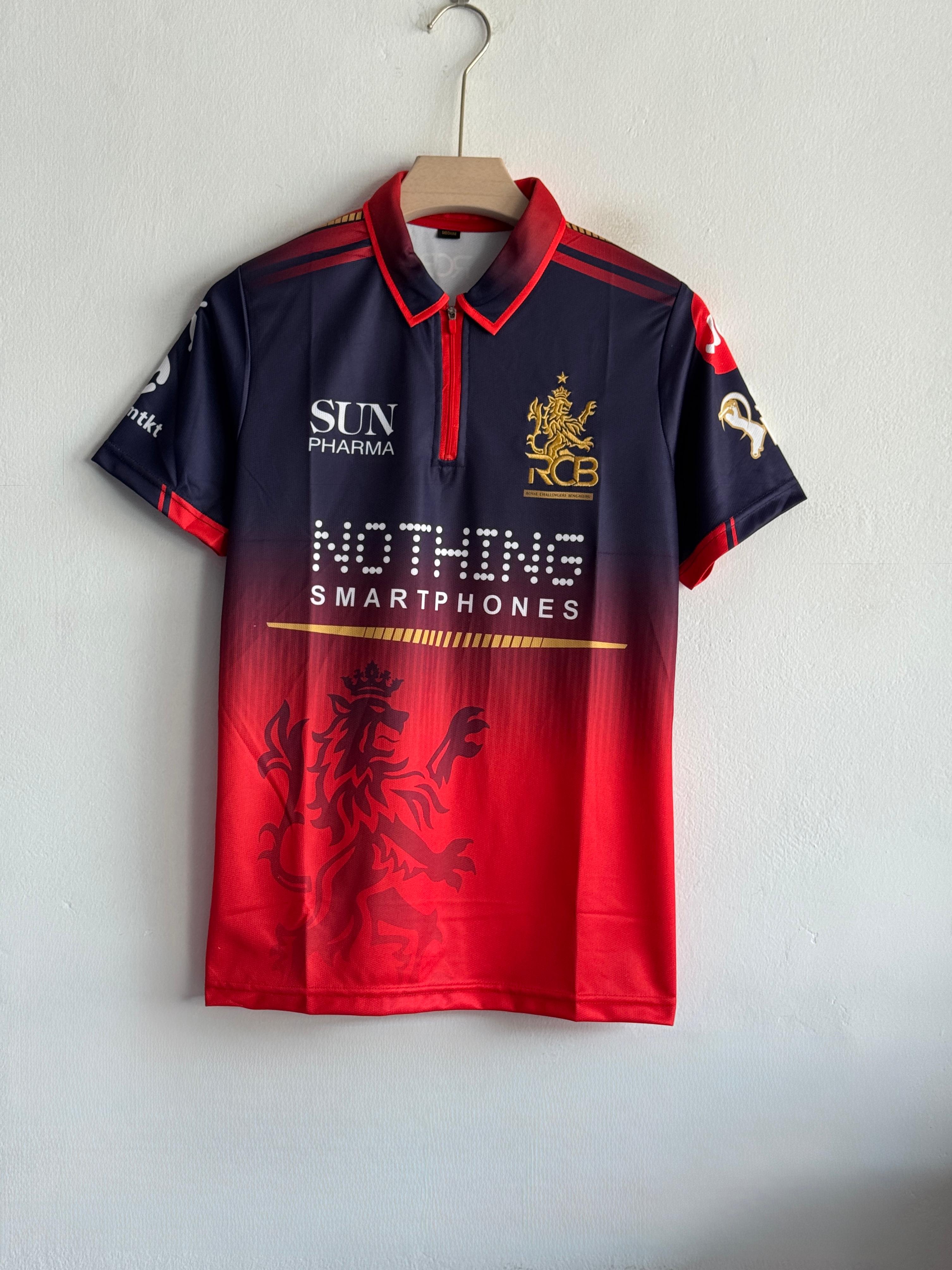 RCB 2026 Match Jersey – Virat 18 Edition (Printed logos)