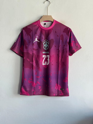 Brazil Pink Goalkeeper Concept Jersey 🧤(Printed logos)