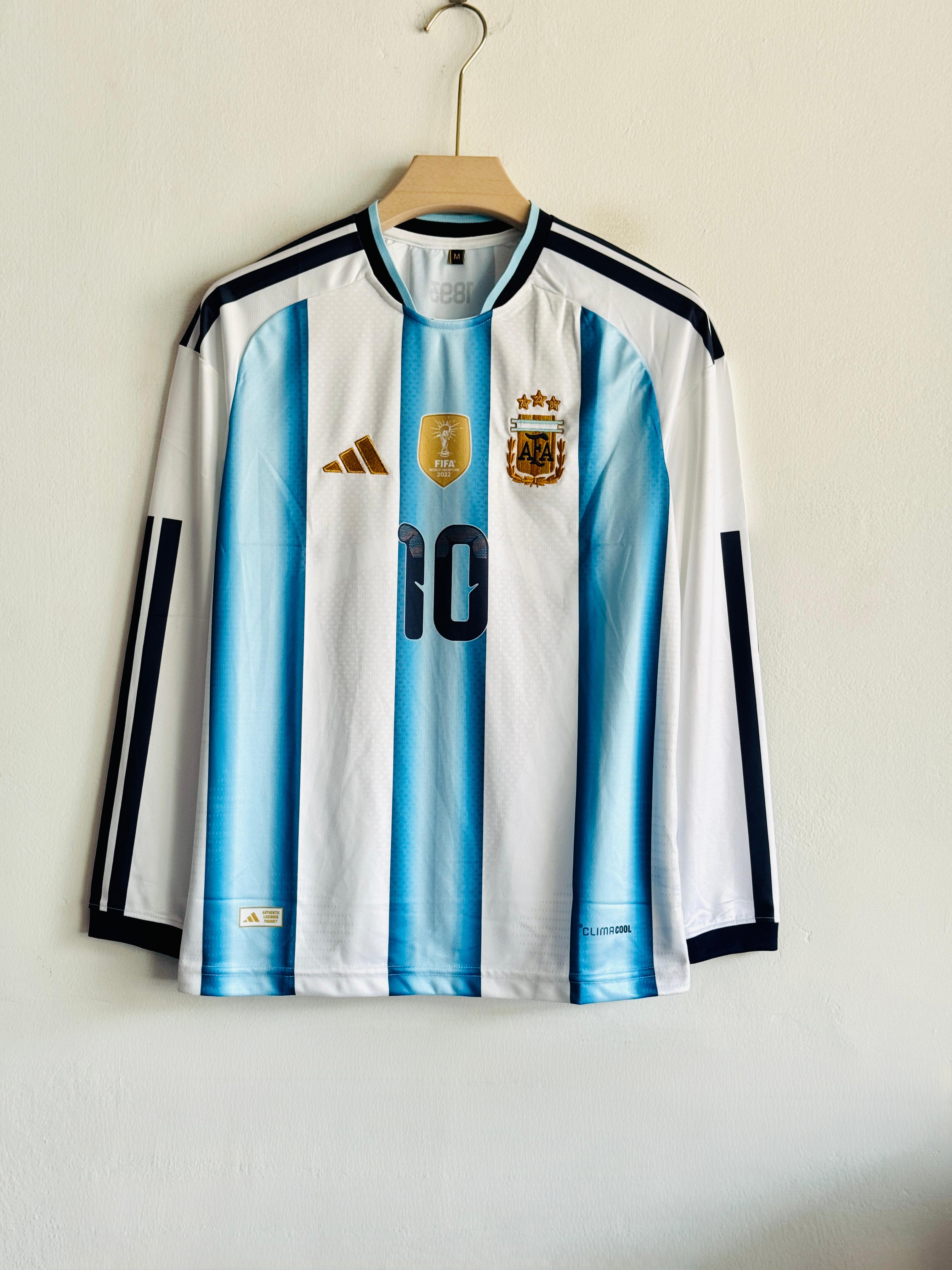 Argentina Home Full Sleeve Jersey 2024/25 – Messi #10 Edition