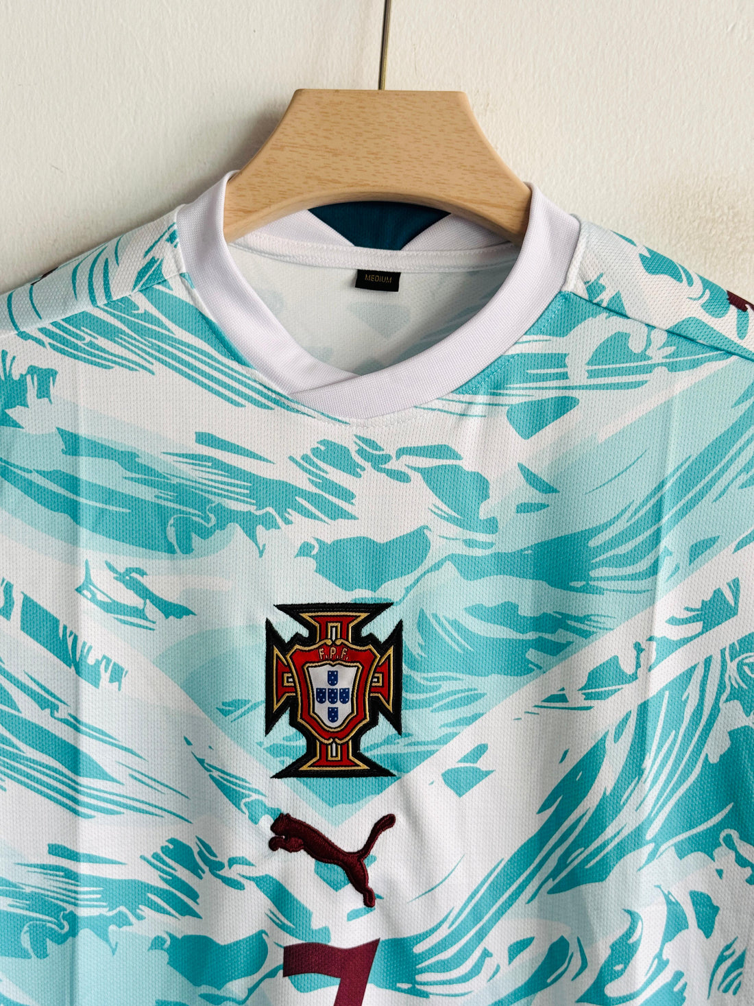 Portugal Away Jersey 2024/25 – Ronaldo #7 Edition (printed logos)