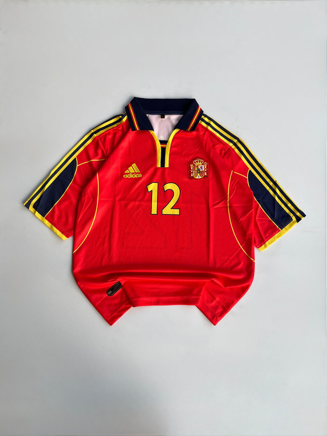 Spain 2006 Home Jersey – Carles Puyol #12🔥(Embroided) FIVE SLEEVE