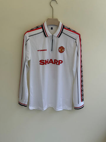 Manchester United Away Full Sleeve Retro Jersey 1997/99 – Beckham #7 Edition
