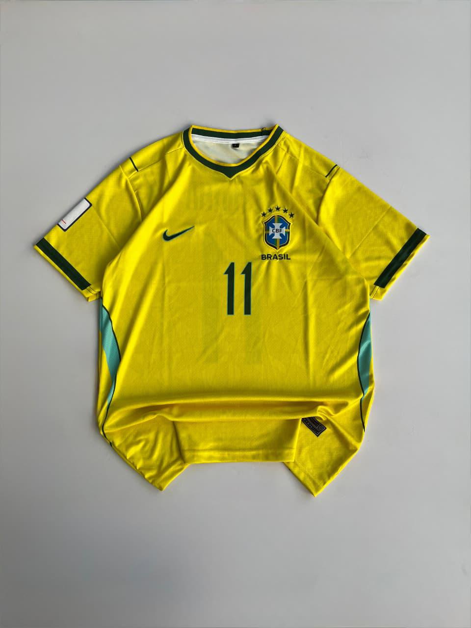 Brazil Home Jersey Raphinha 11 Edition (Embroidered Crest)
