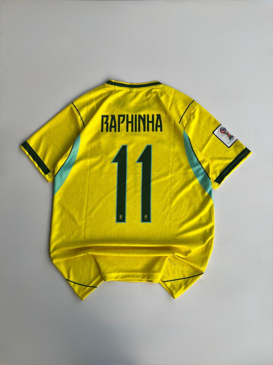 Brazil Home Jersey Raphinha 11 Edition (Embroidered Crest)