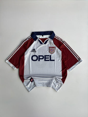 Bayern Munich Retro Away Jersey – Lothar Matthäus #10 🔴⚪ (Embroided) FIVE SLEEVE
