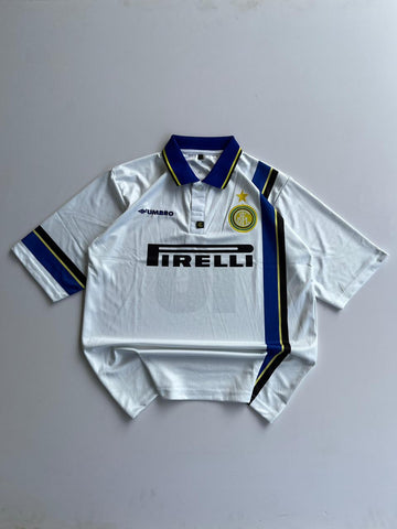 Inter Milan Retro Away Jersey – Ronaldo #10 ⚫🔵 (Embroided) FIVE SLEEVE