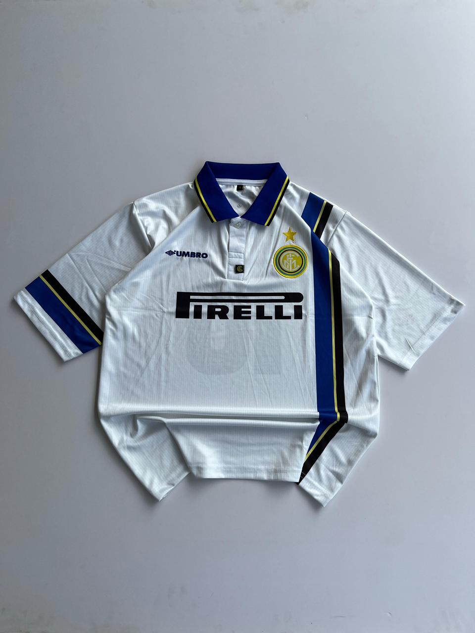 Inter Milan Retro Away Jersey – Ronaldo #10 ⚫🔵 (Embroided) FIVE SLEEVE