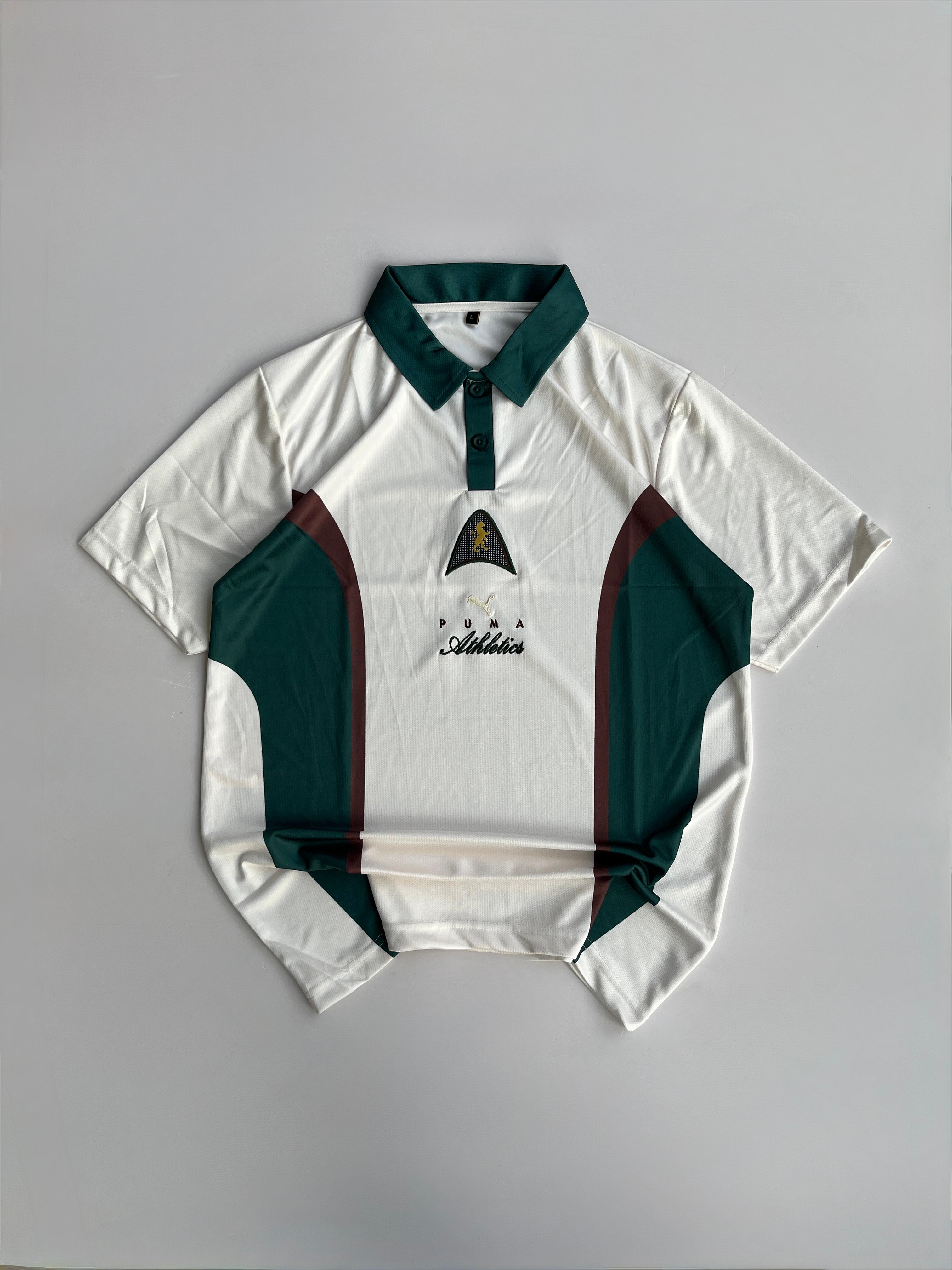 Puma Athletics Vintage Polo Jersey 🟢⚪ HALF SLEEVE