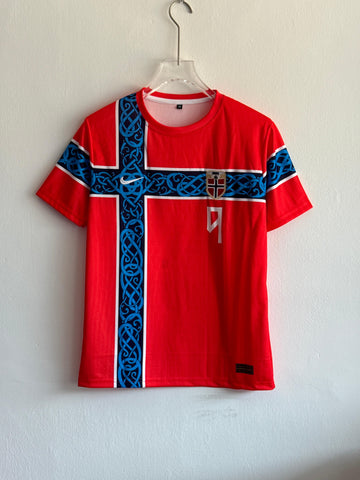 Norway Haaland #9 Red Edition Football Jersey – Premium WC Version
