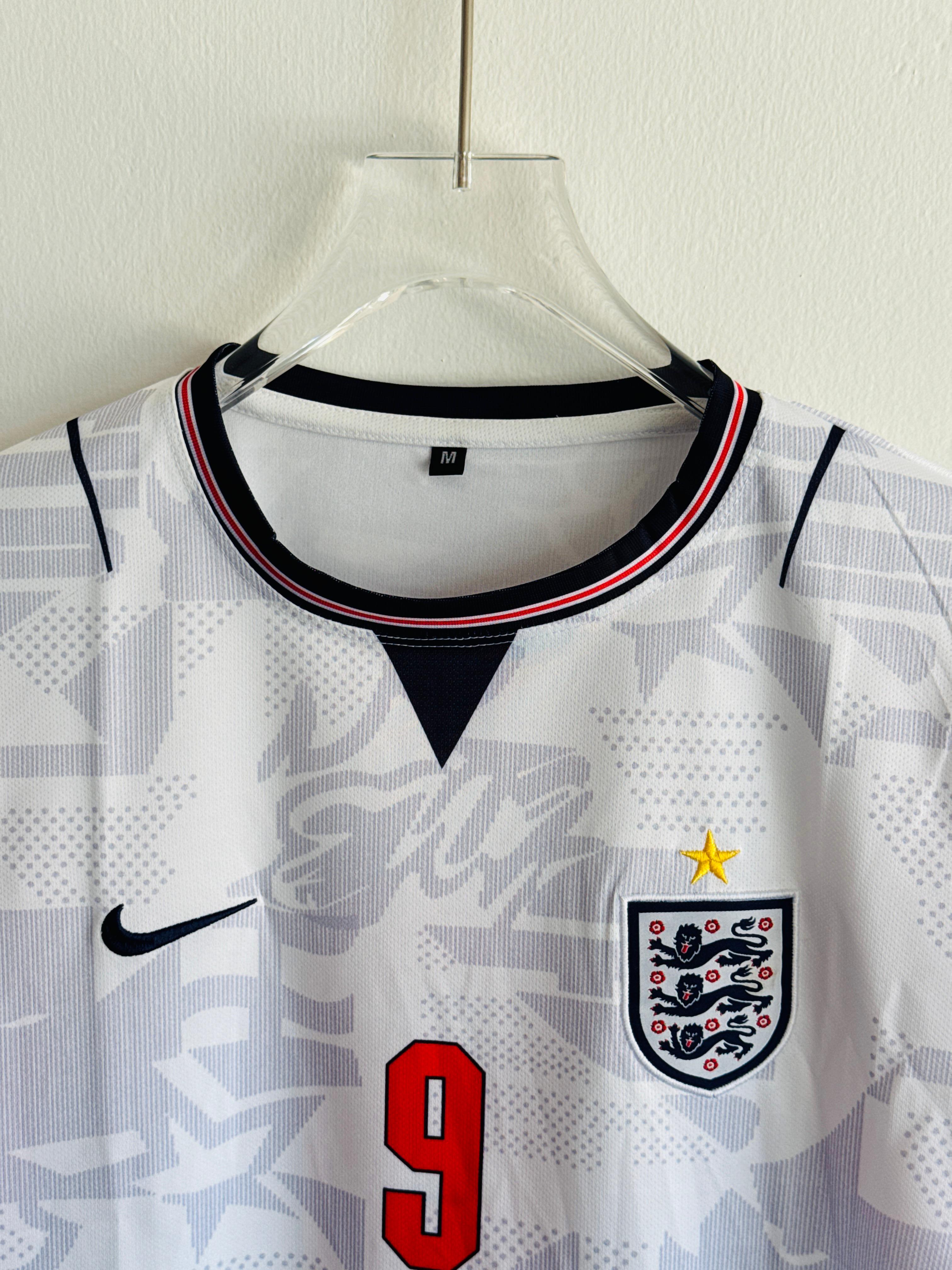 England 2026 Away Jersey ⚪🔴 Harry Kane #9 Edition (Embroided) HALF SLEEVE
