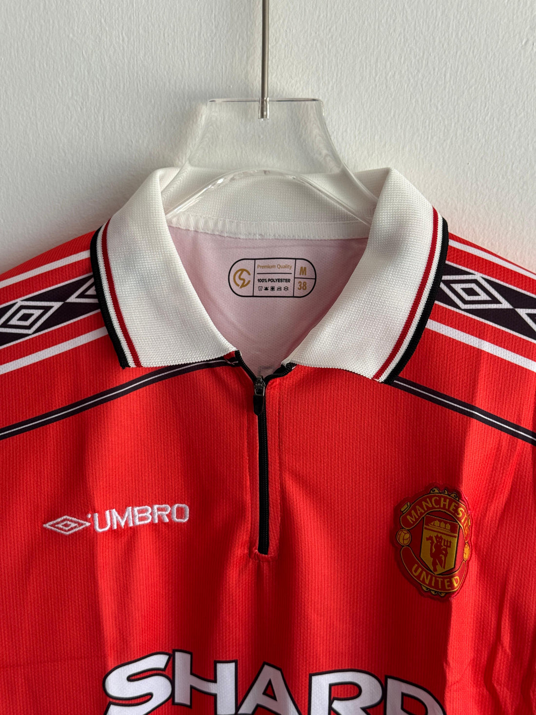 Manchester United Home Full Sleeve Retro Jersey – Beckham #7 (Embroidered)