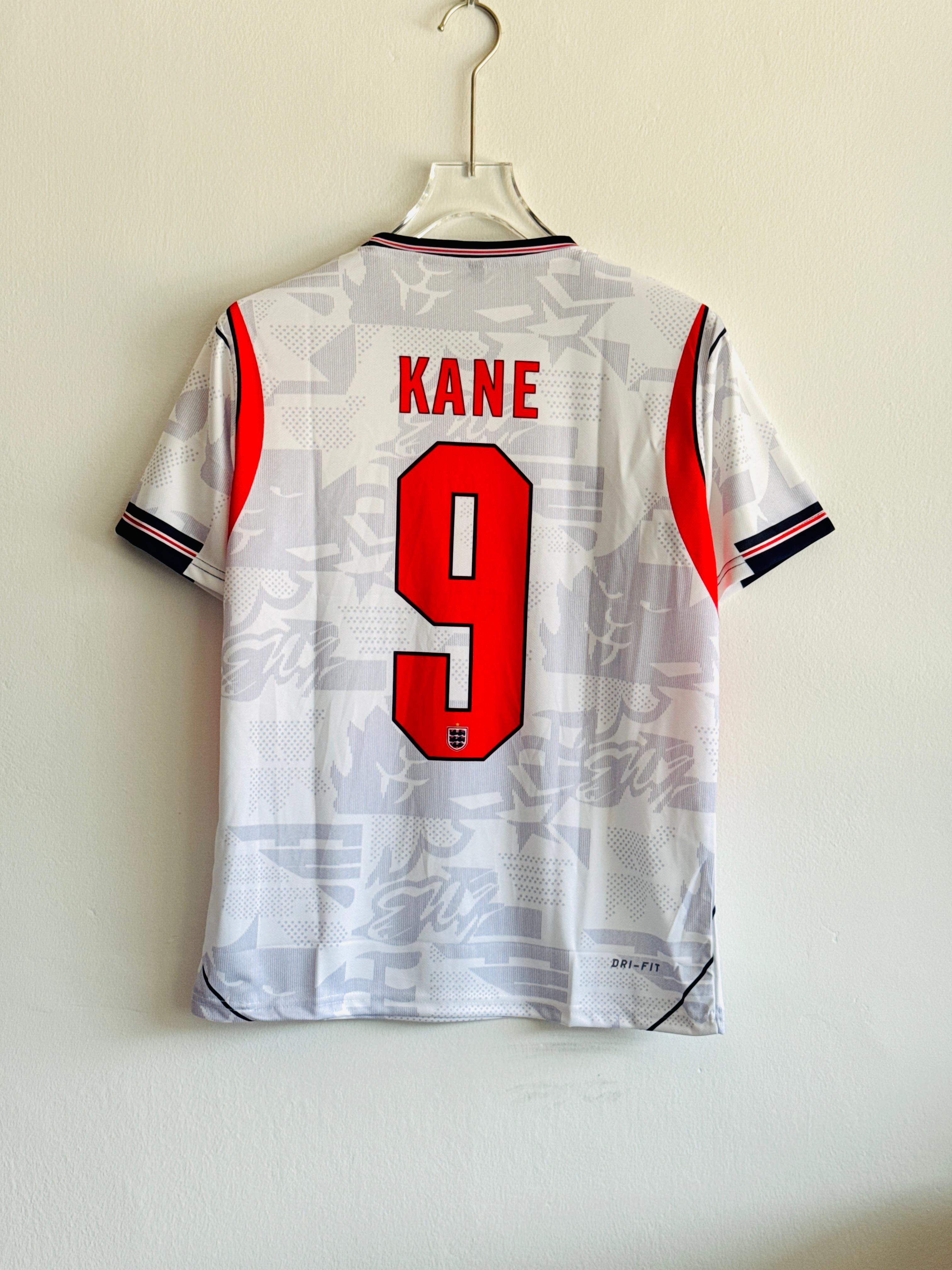 England 2026 Away Jersey ⚪🔴 Harry Kane #9 Edition (Embroided) HALF SLEEVE