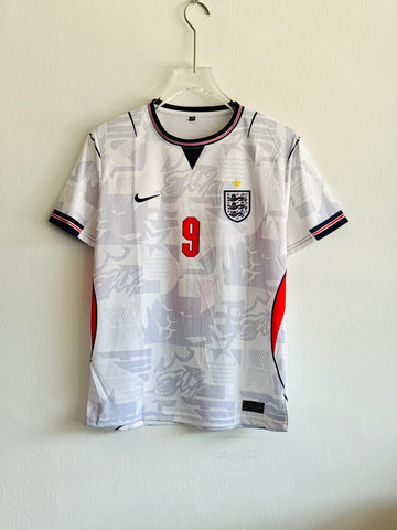 England 2026 Away Jersey ⚪🔴 Harry Kane #9 Edition (Embroided) HALF SLEEVE