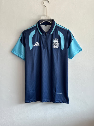 Argentina 2024 Away Jersey (Embroided) ZIPPER TYPE