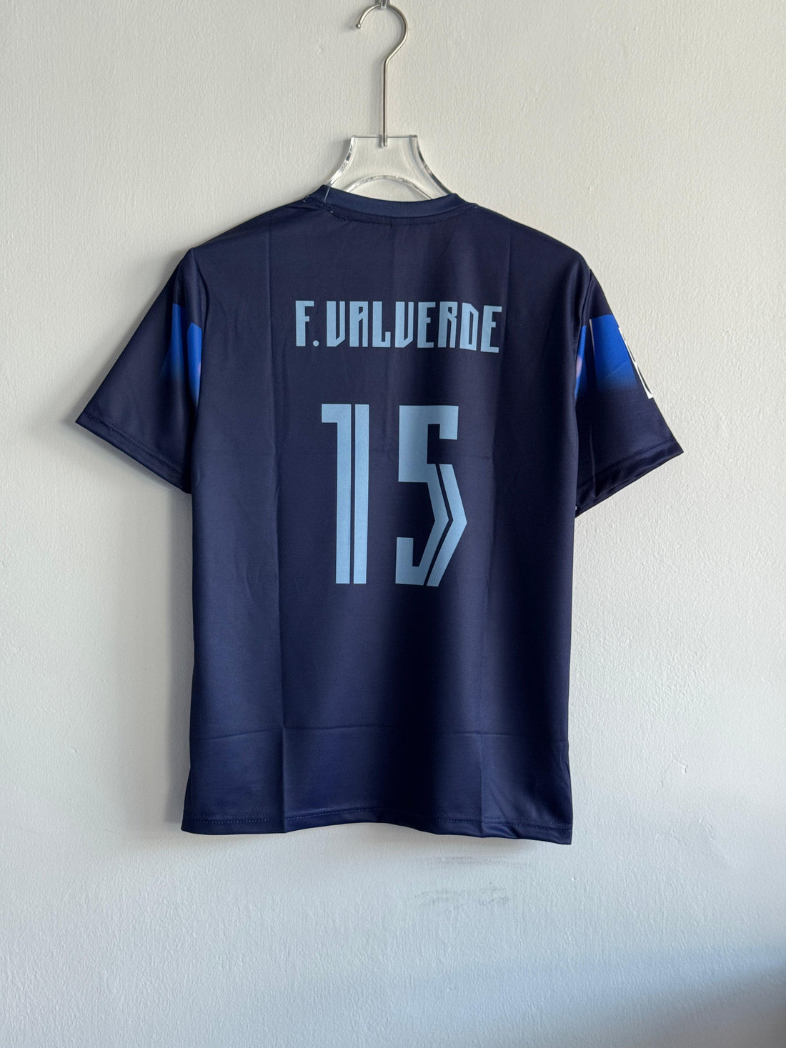 Uruguay 2024 Away Jersey 🇺🇾🌌 Federico Valverde #15 Edition (Printed logos)