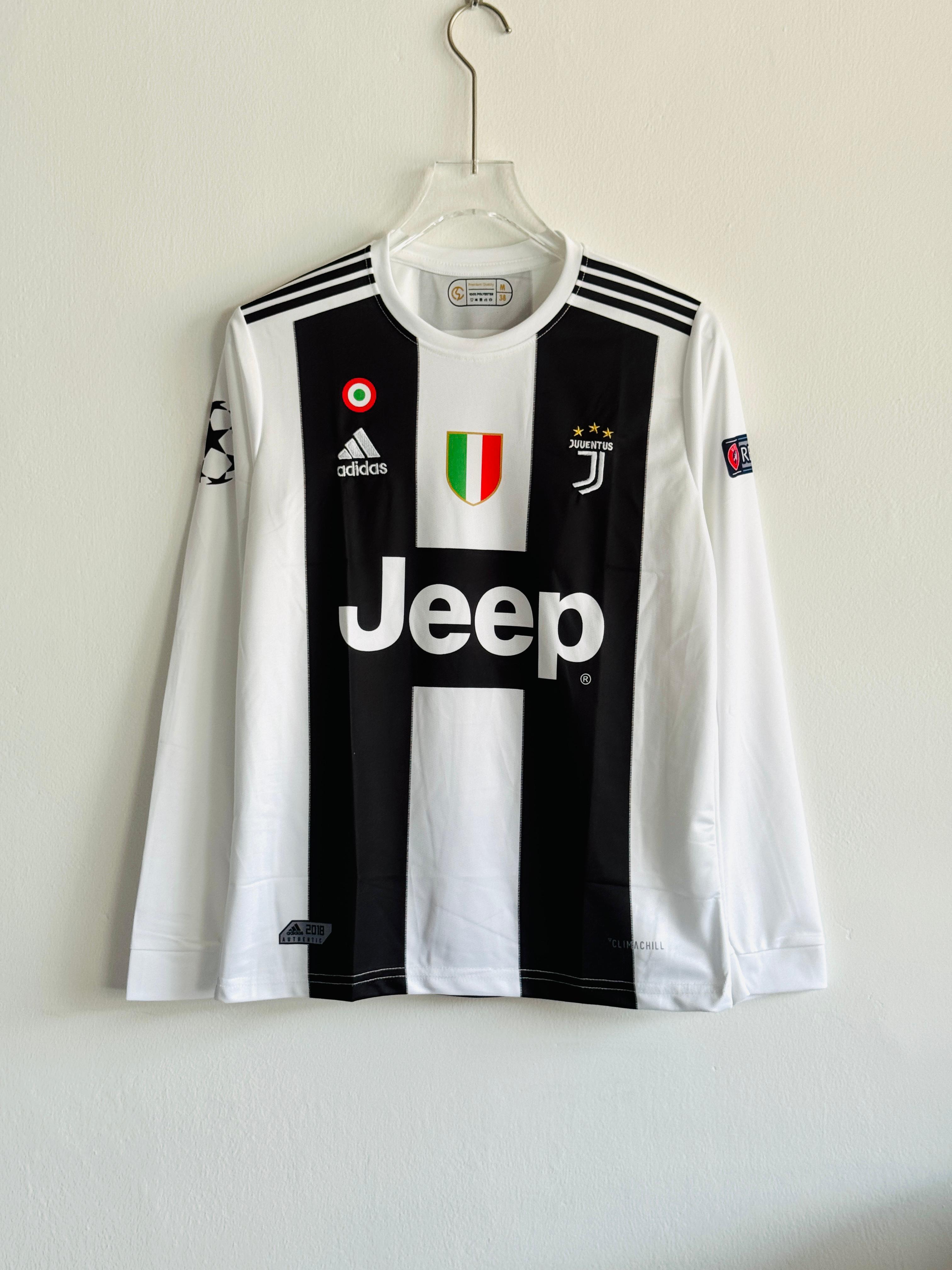 Juventus Home Full Sleeve Jersey 2018/19 – Ronaldo #7 (Embroidered)