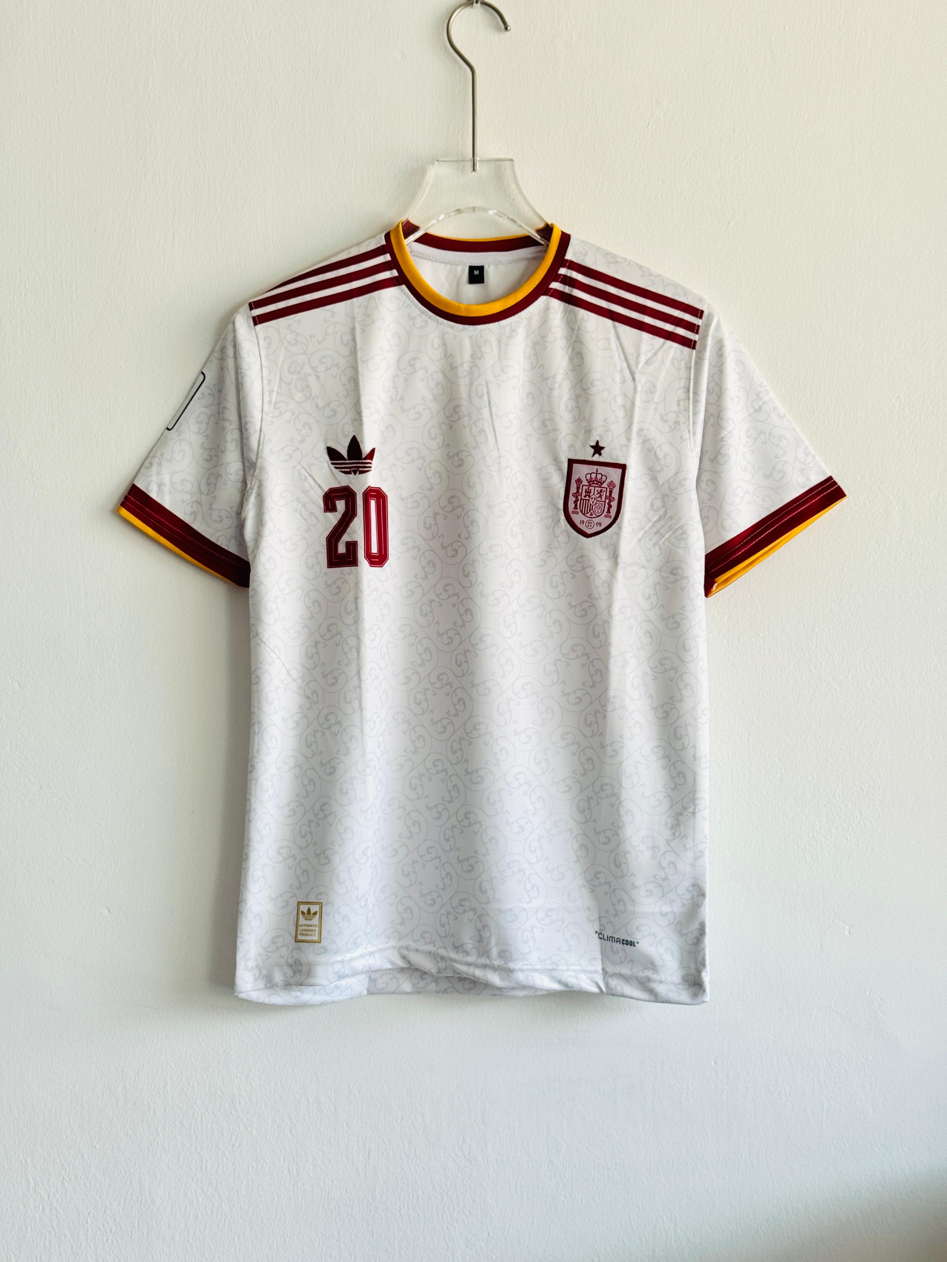 Spain Away Jersey 2026 – Pedri #20 (Embroidered)