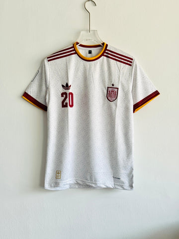 Spain Away Jersey 2026 – Pedri #20 (Embroidered)