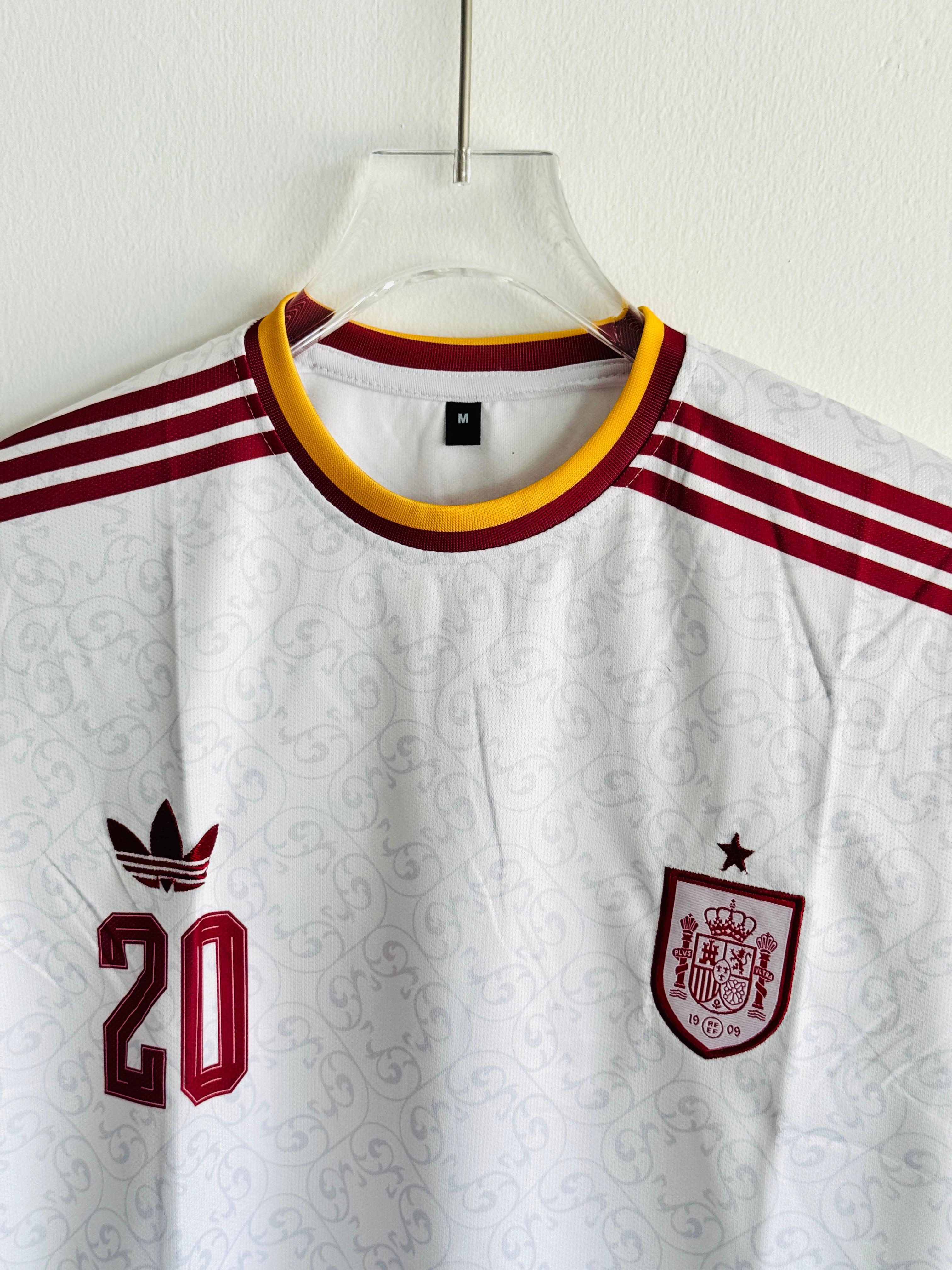 Spain Away Jersey 2026 – Pedri #20 (Embroidered)