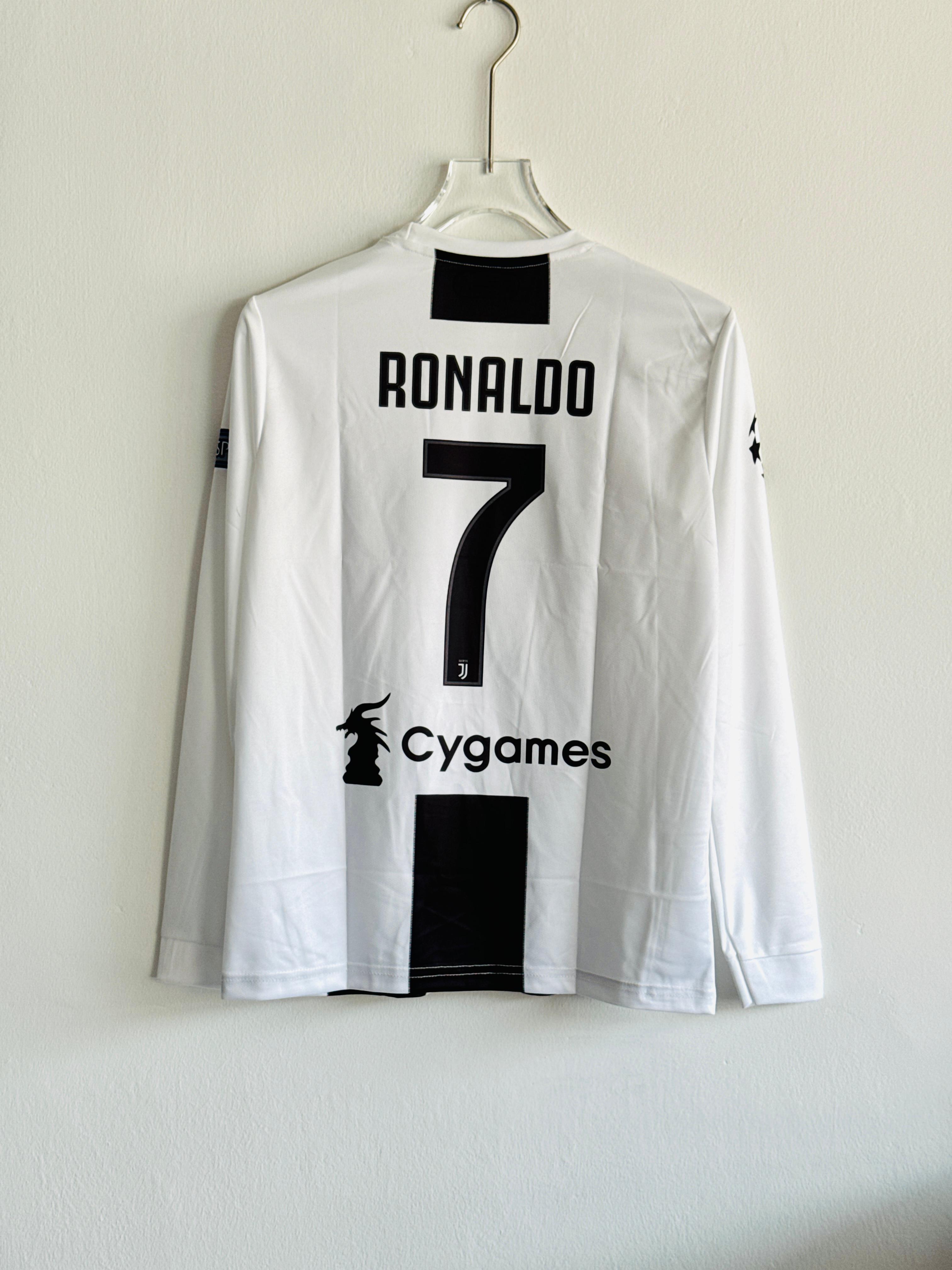 Juventus Home Full Sleeve Jersey 2018/19 – Ronaldo #7 (Embroidered)