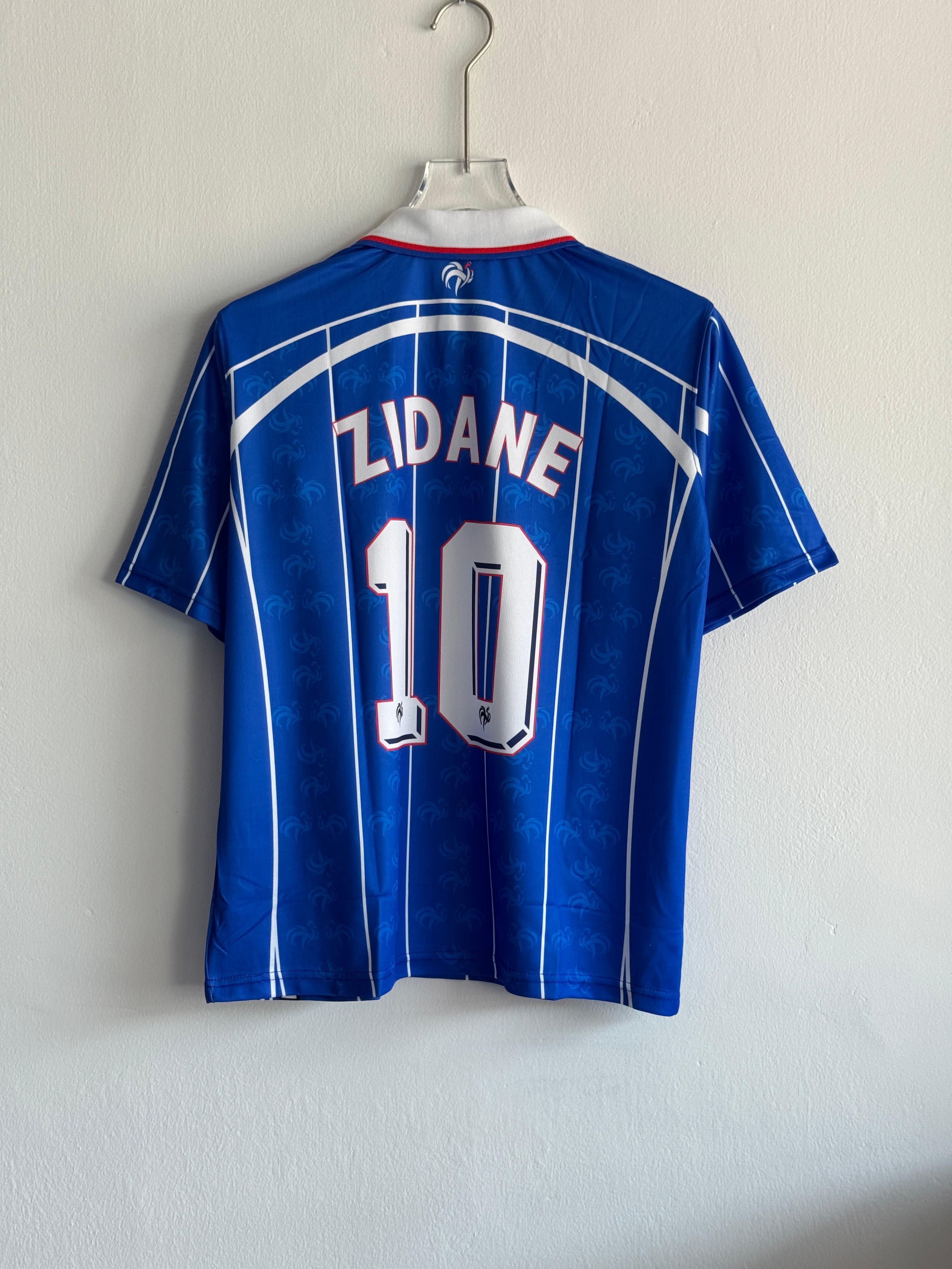 France Retro Home Jersey – Zidane #10 Edition (Printed logos)