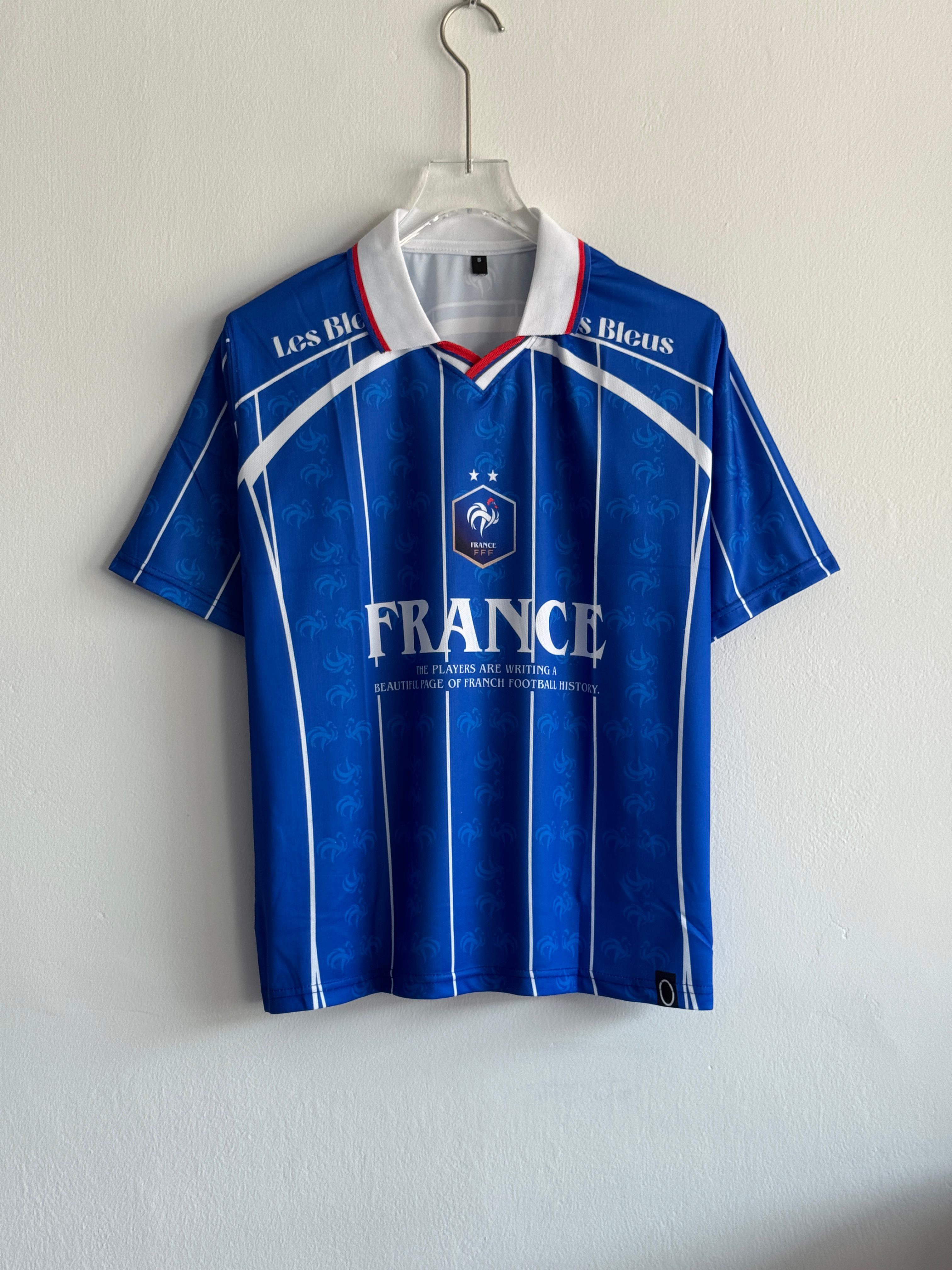 France Retro Home Jersey – Zidane #10 Edition (Printed logos)