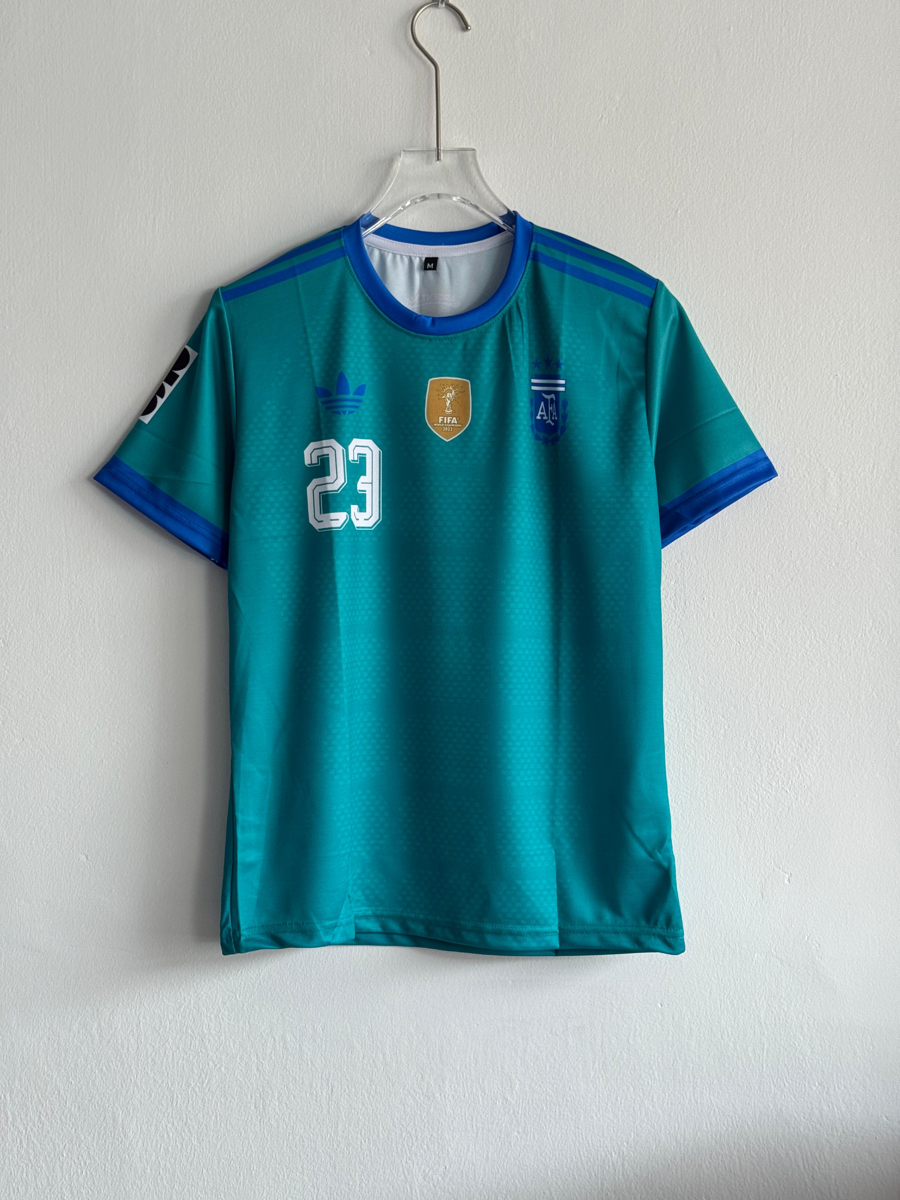 Argentina 2024 Goalkeeper Jersey – E. Martinez #23 (Printed)