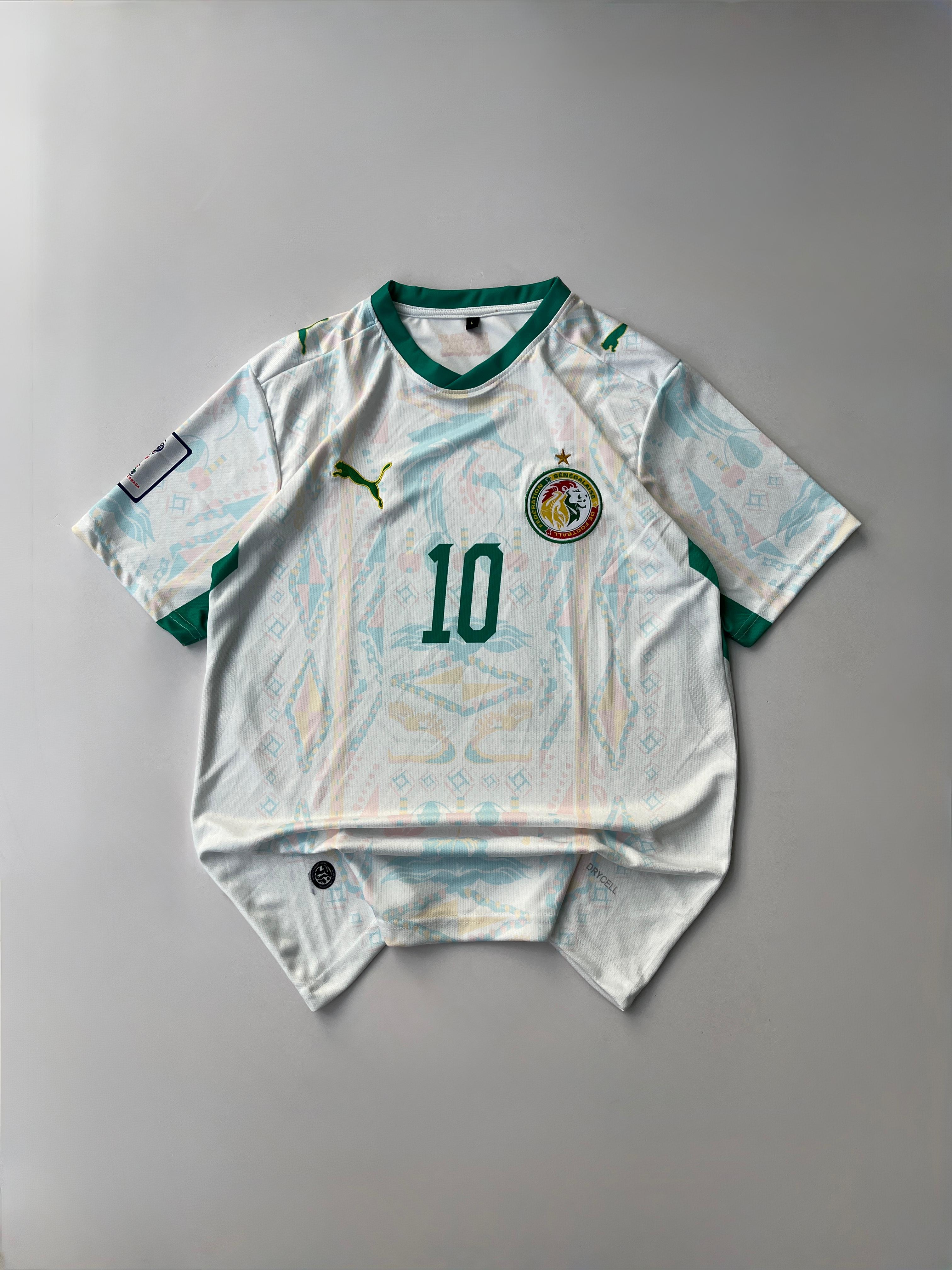 Senegal Away Jersey Sadio Mané 10 Edition (Embroidered Crest)
