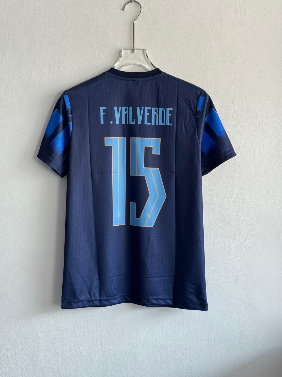Uruguay Special Edition F. Valverde #15 Jersey (Embroided Logos)