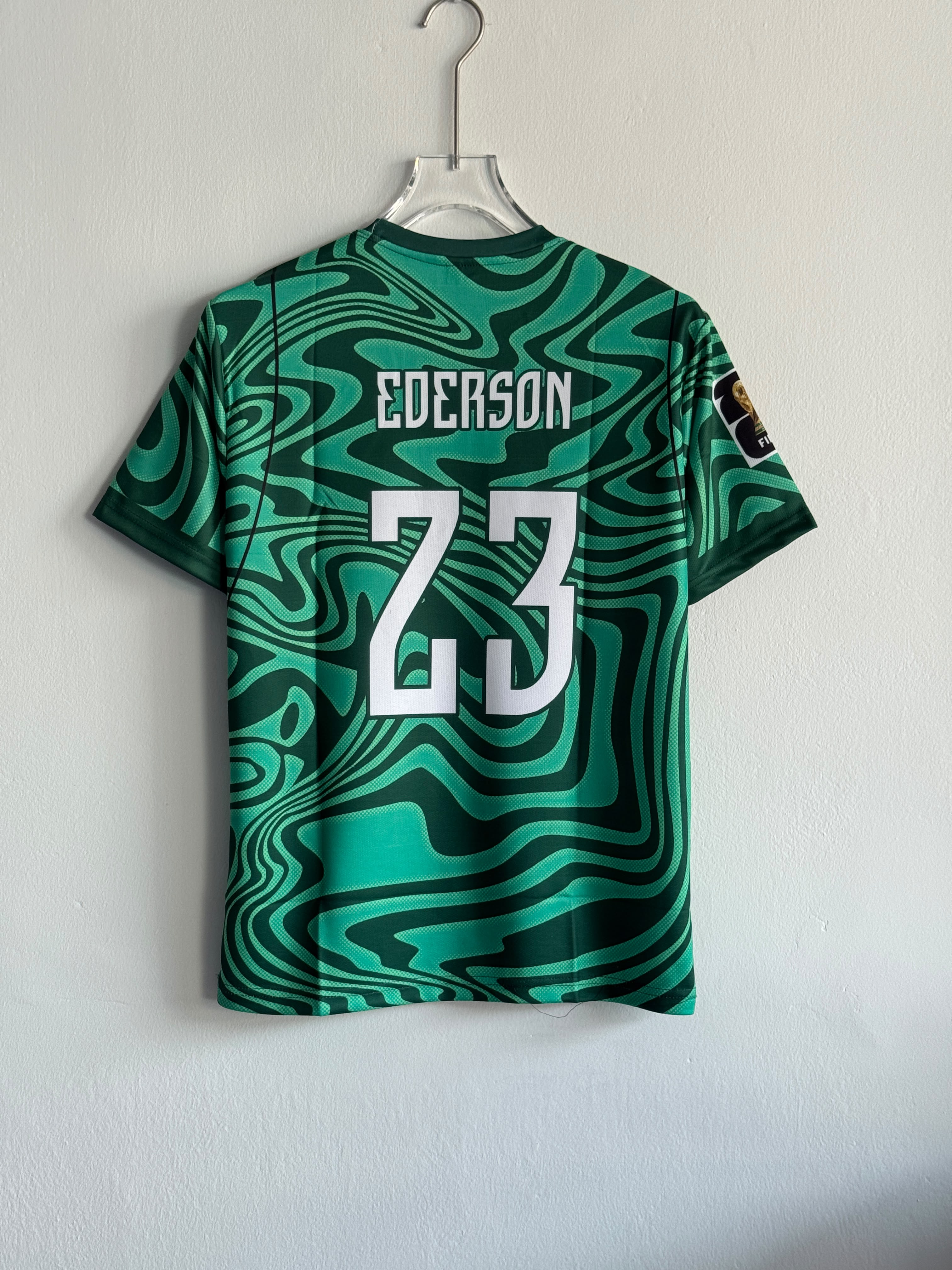 Brazil Goalkeeper Special Edition Ederson #23 Jersey (Printed Logos)