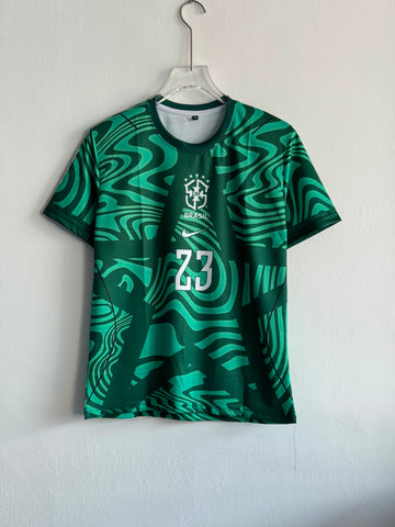 Brazil Goalkeeper Special Edition Ederson #23 Jersey (Printed Logos)