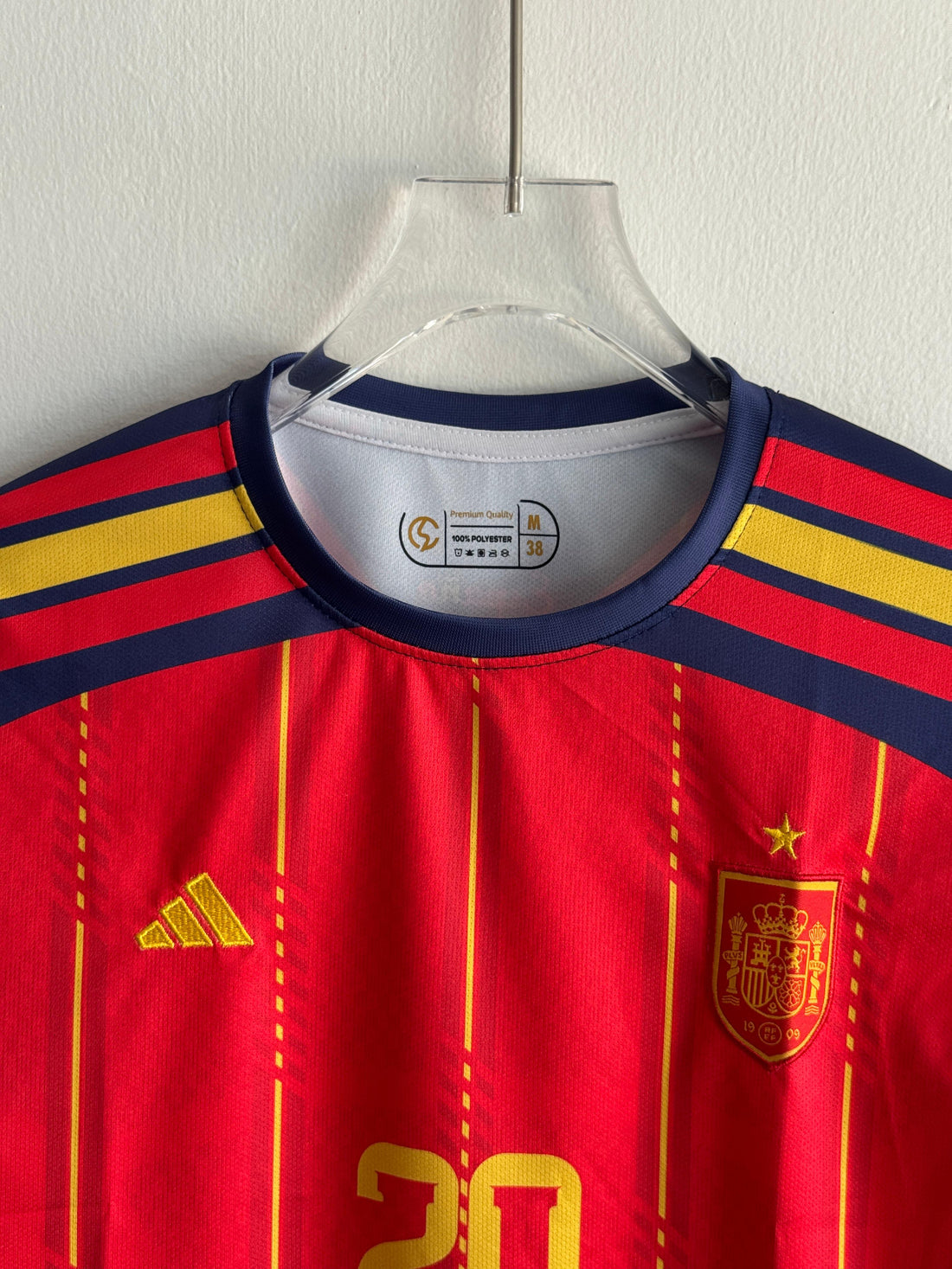 Spain Home Long Sleeve Jersey (Embroidered)