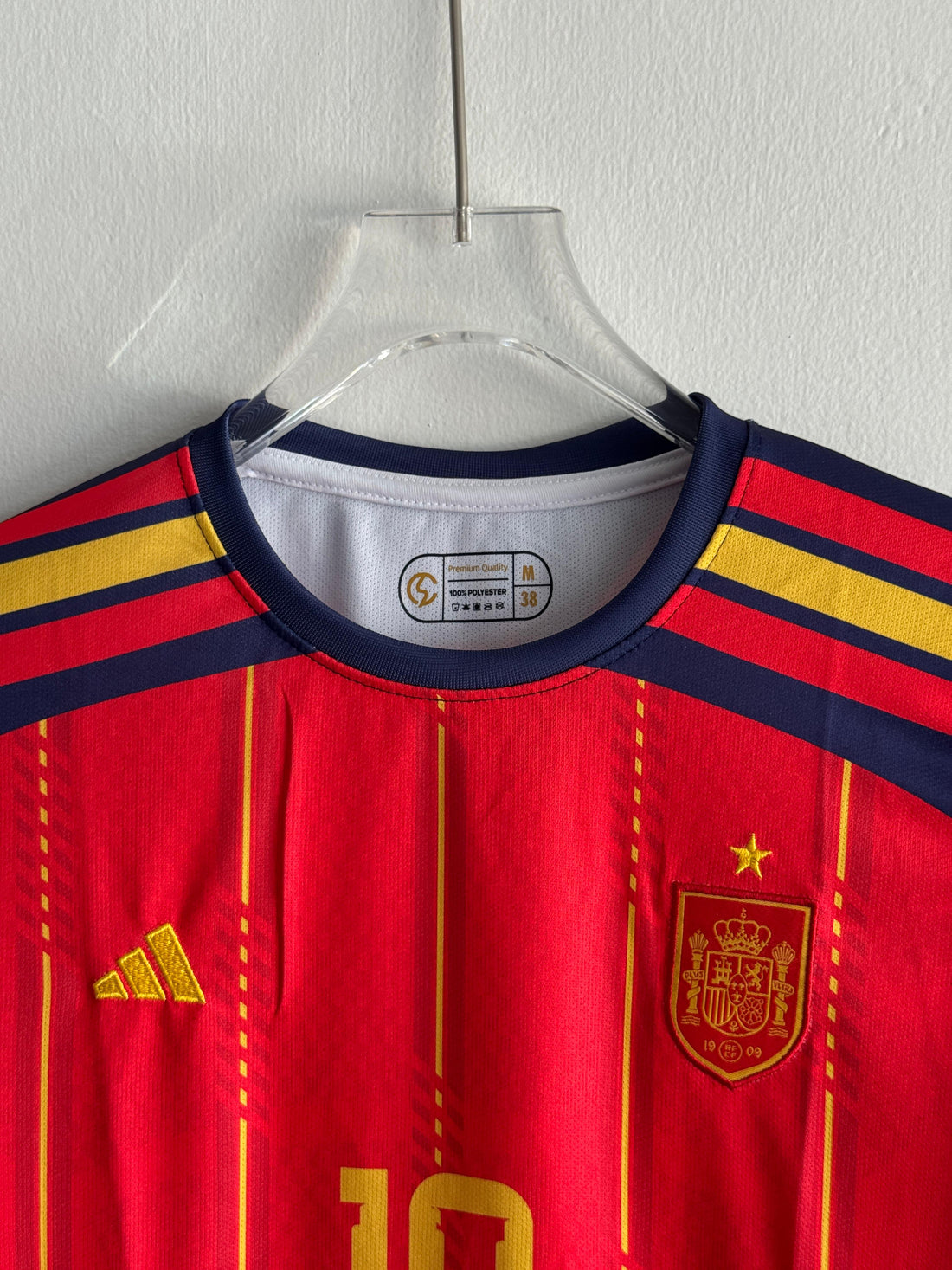 Spain Home Long Sleeve Jersey (Embroidered)