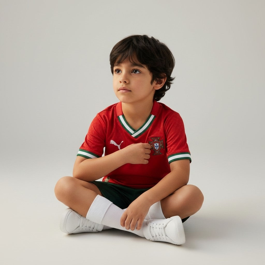 Portugal Home Jersey 2026 (KIDS FC Set)