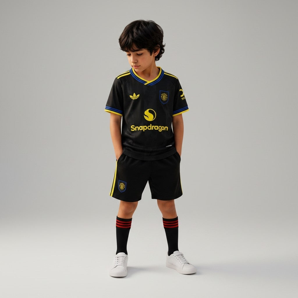 Manchester United Third Jersey 2025/26 (Kids FC Set)